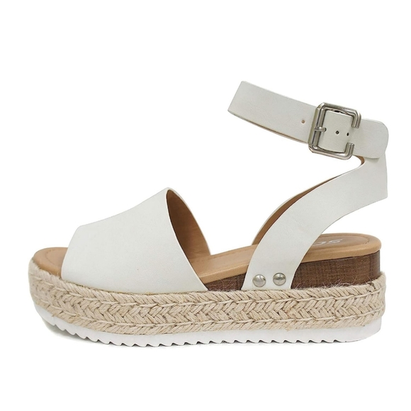 Soda Other - Little Girls Wedge Open Toe Sandals Size 2